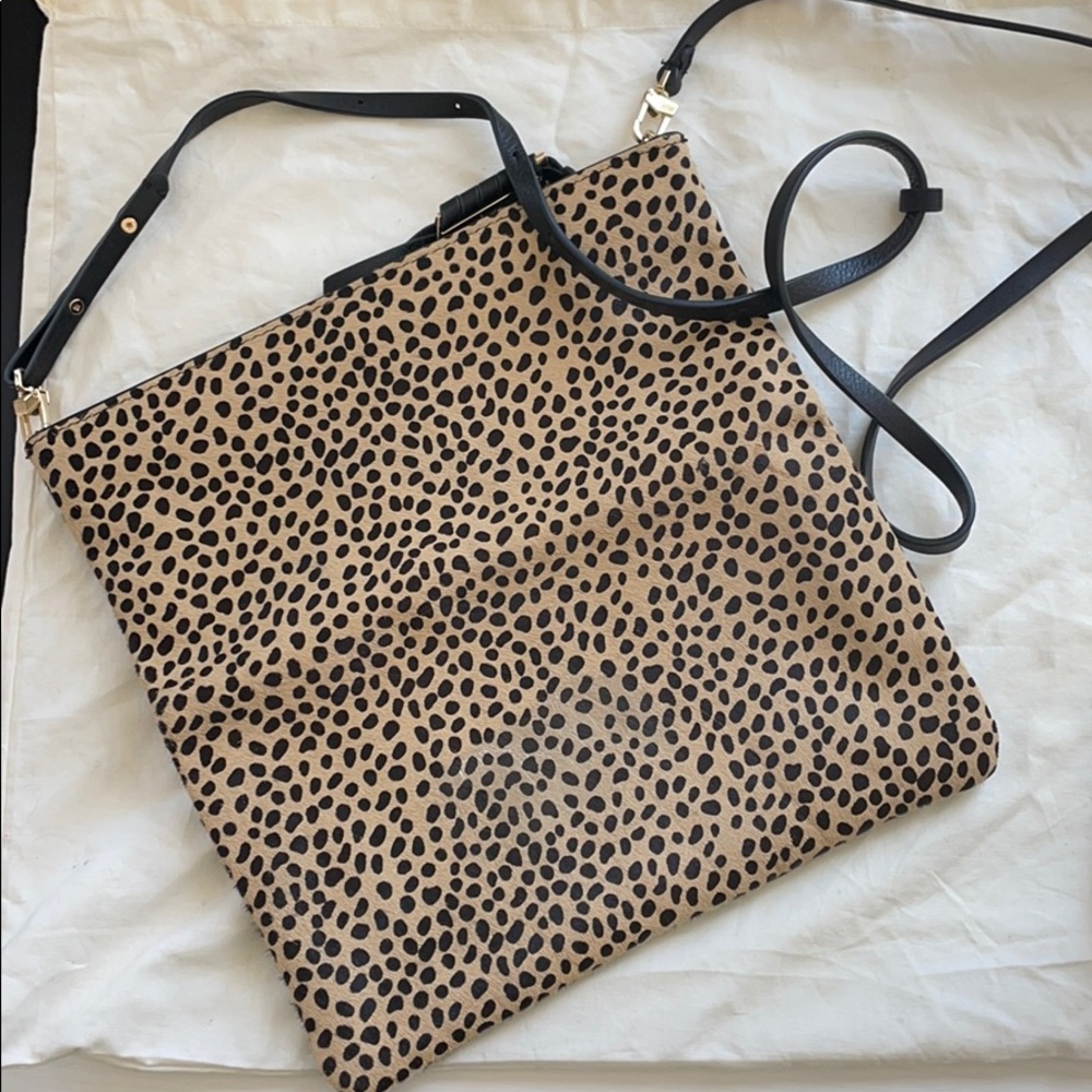 Leopard print cross body bag
